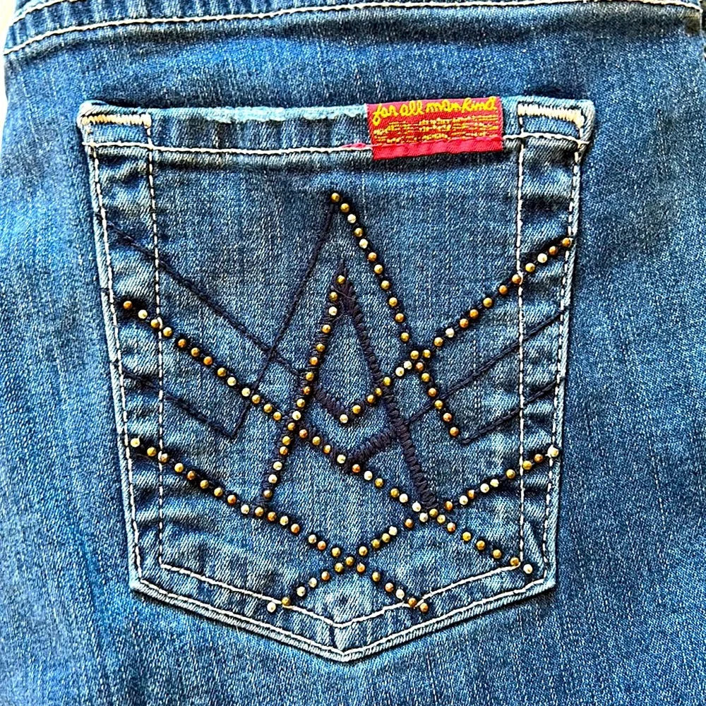 7 For All Mankind Flare Leg Jeans - Picture 2 of 6